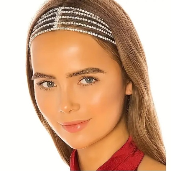 Silver Rhinestone Headband Hair Accessory main image 9